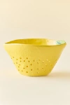Urban Outfitters Citrus Shaped Ceramic Colander In Lemon At