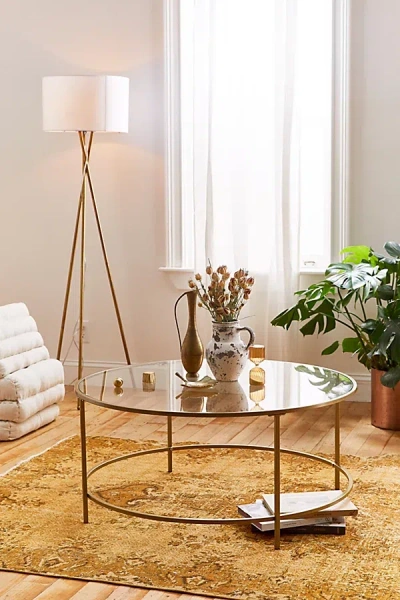 Urban Outfitters Claire Metal Coffee Table In Gold At