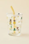 Urban Outfitters Claire Party Animals To-go Glass Tumbler Cup In Party Animals At