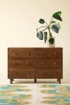 Urban Outfitters Clara 6-drawer Wood Dresser In Walnut At