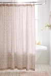 Urban Outfitters Clarissa Floral Vine Shower Curtain In Ivory At