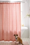 Urban Outfitters Clarissa Floral Vine Shower Curtain In Pink At