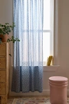 Urban Outfitters Clarissa Floral Vine Window Panel In Cornflower At  In Blue