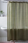 Urban Outfitters Clarissa Vine Floral Shower Curtain In Green At