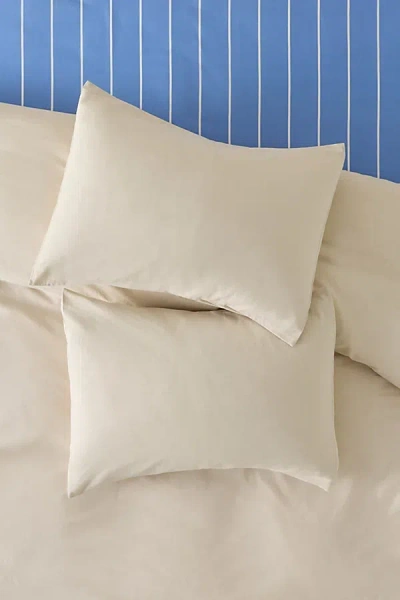 Urban Outfitters Classic Linen-blend Sham Set In Turtledove At