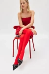 Urban Outfitters Classic Opaque Tights In Red, Women's At