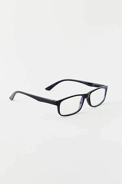 Urban Outfitters Classic Rectangle Blue Light Glasses In Black, Women's At