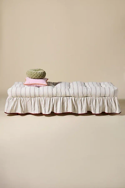 Urban Outfitters Cleo Ruffle Skirt Rohini Daybed Cushion In Blue At  In Pink
