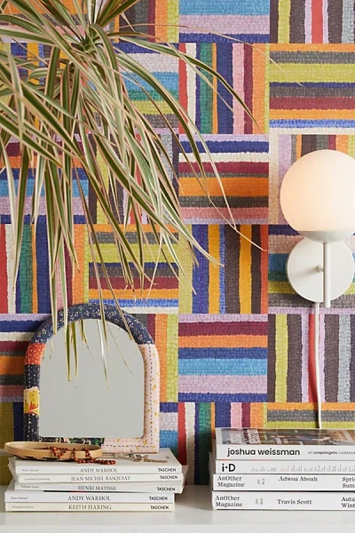 Urban Outfitters Cleo Stripe Removable Wallpaper At
