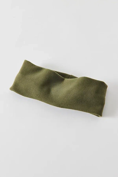 Urban Outfitters Cleo Supersoft Knit Headband In Olive, Women's At  In Green