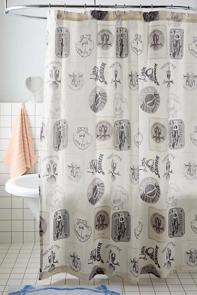Urban Outfitters Coastal Vibes Shower Curtain In Neutral At