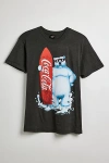 URBAN OUTFITTERS COCA COLA POLAR BEAR SURF TEE IN BLACK, MEN'S AT URBAN OUTFITTERS