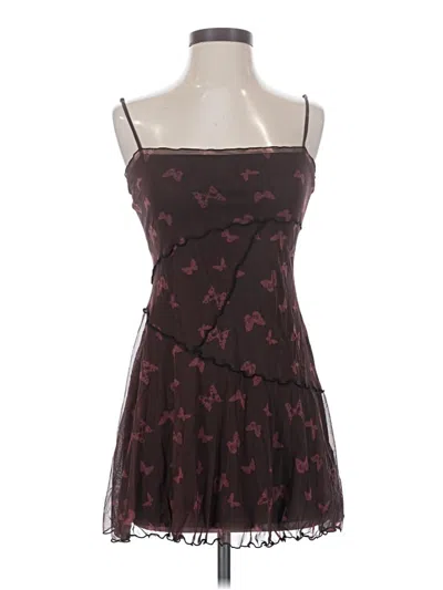 Pre-owned Urban Outfitters Cocktail Dress In Burgundy