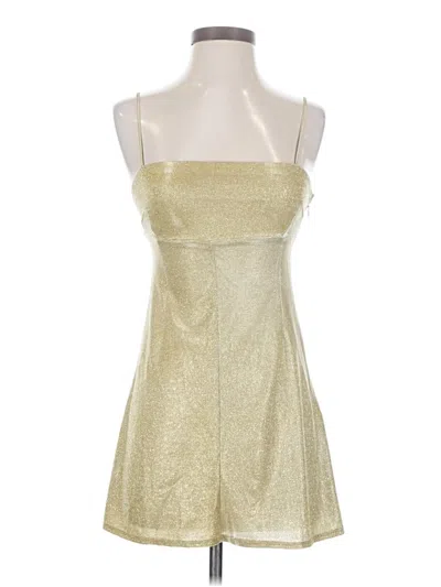 Pre-owned Urban Outfitters Cocktail Dress In Gold