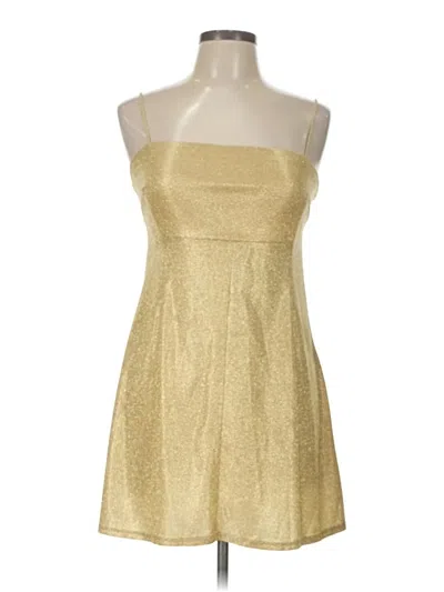 Pre-owned Urban Outfitters Cocktail Dress In Gold