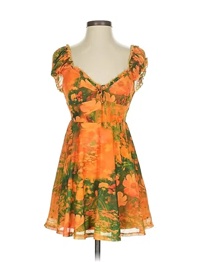 Pre-owned Urban Outfitters Cocktail Dress In Orange