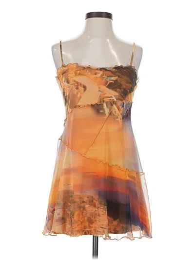 Pre-owned Urban Outfitters Cocktail Dress In Orange
