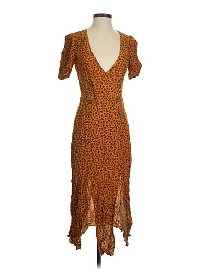 Pre-owned Urban Outfitters Cocktail Dress In Orange