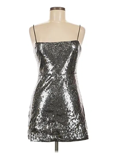 Pre-owned Urban Outfitters Cocktail Dress In Silver