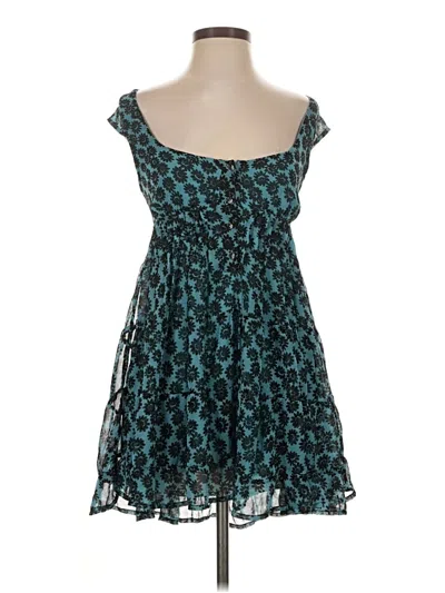 Pre-owned Urban Outfitters Cocktail Dress In Teal