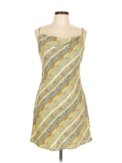 Pre-owned Urban Outfitters Cocktail Dress In Yellow
