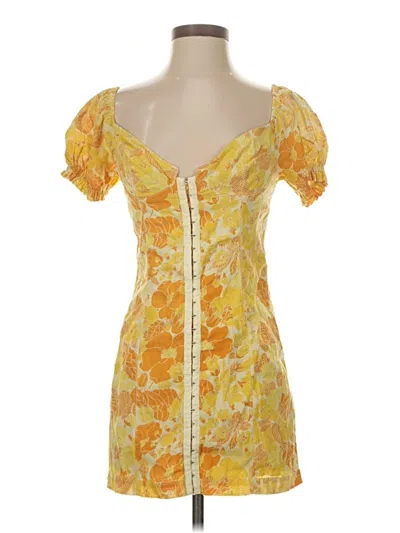 Pre-owned Urban Outfitters Cocktail Dress In Yellow