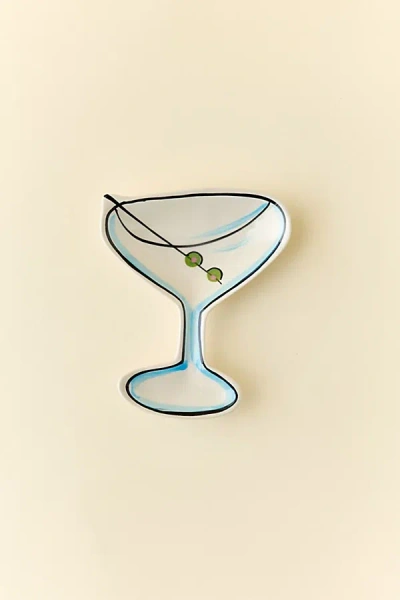 Urban Outfitters Cocktail Glass Ceramic Catch-all Dish In Clear At