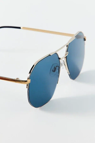 Urban Outfitters Cole Metal Aviator Sunglasses In Blue, Women's At