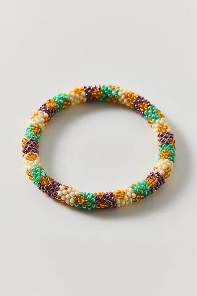 Urban Outfitters Colorful Beaded Rope Bracelet In Light Yellow, Women's At  In Multi