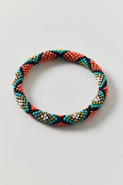 Urban Outfitters Colorful Beaded Rope Bracelet In Orange, Women's At  In Multi