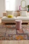 Urban Outfitters Colorful Floral Digital Printed Chenille Rug In Grey At  In Neutral