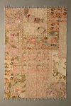 Urban Outfitters Colorful Floral Digital Printed Chenille Rug In Peach At