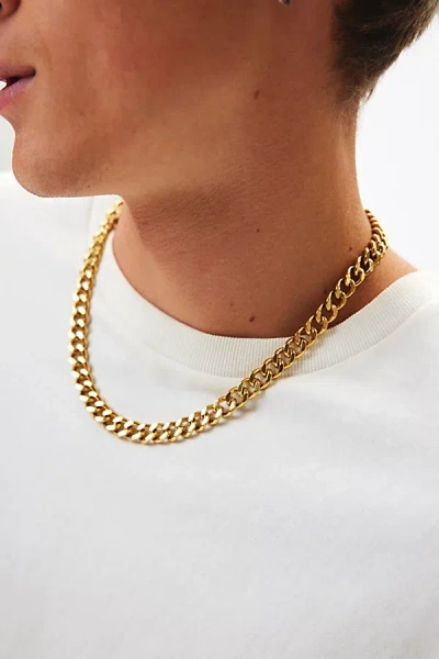 Urban Outfitters Colt Stainless Steel Curb Chain Necklace In Gold, Men's At