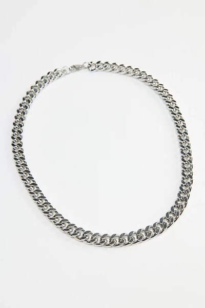 Urban Outfitters Colt Stainless Steel Curb Chain Necklace In Silver, Men's At