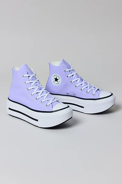Urban Outfitters Converse Women's Chuck Taylor All Star Lift Double Stack Sneaker In Violet Heat/egret/black, Women's In Violet Heat/egret/black