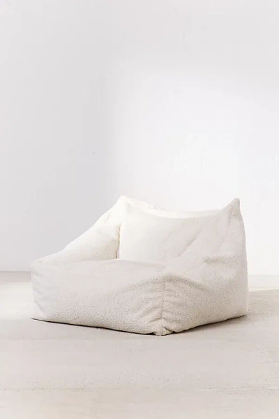 Urban Outfitters Cooper Faux Sheepskin Bean Bag Chair In Neutral At