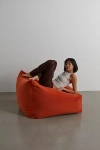Urban Outfitters Cooper Velvet Bean Bag Chair In Burnt Orange At