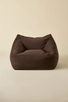 Urban Outfitters Cooper Velvet Bean Bag Chair In Chocolate At