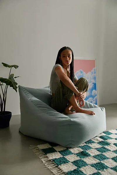Urban Outfitters Cooper Velvet Bean Bag Chair In Sky At