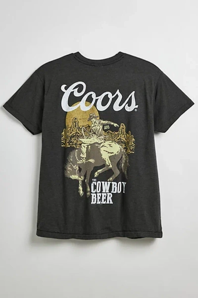 Urban Outfitters Coors Cowboy Beer Tee In Black, Men's At