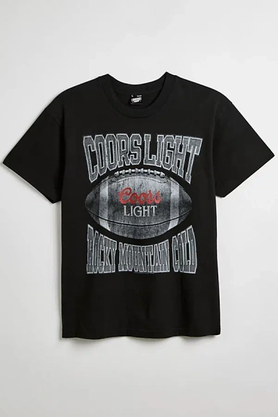 Urban Outfitters Coors Light Football Tee In Black, Men's At