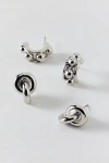 Urban Outfitters Cora Hoop Earring Set In Silver, Women's At  In Silver
