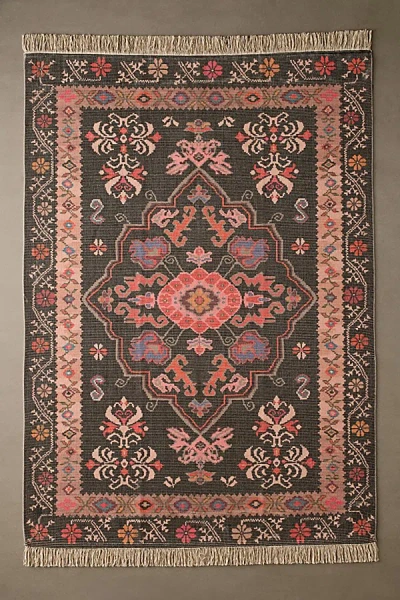 Urban Outfitters Cori Medallion Printed Rug In Black At  In Multi