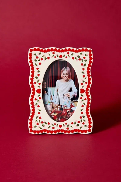 Urban Outfitters Cosette Ceramic 4x6 Picture Frame In Red At