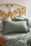 Urban Outfitters Cottage Ruffle Sham Set In Green At