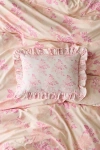 Urban Outfitters Cotton Ruffle Bolster Pillow In Pink Juliette At
