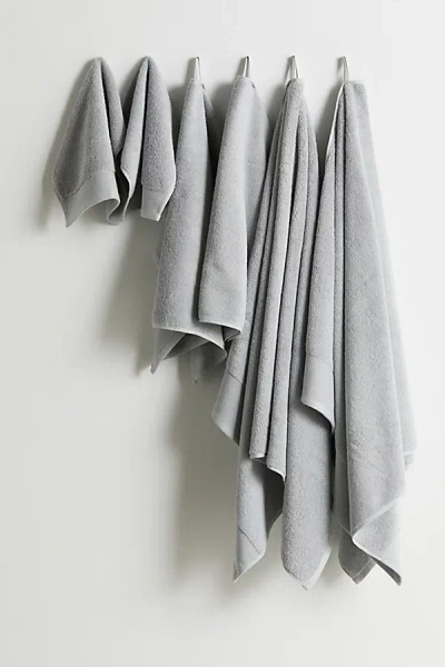Urban Outfitters Cotton Terry 6-piece Towel Set In Sky At  In Gray