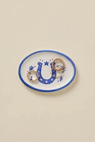 Urban Outfitters Country Icon Shape Ceramic Catch-all Dish In Navy At  In Blue