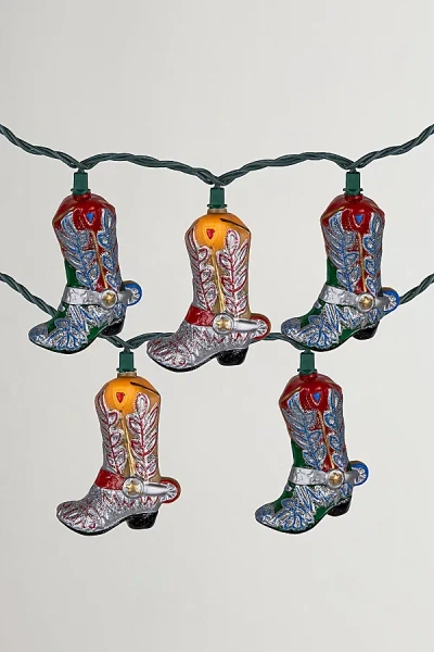 Urban Outfitters Cowboy Boot 6ft String Lights In Brown At  In Multi