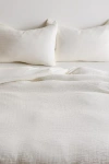 Urban Outfitters Cozy Crinkle Duvet Cover Set In Eggshell At